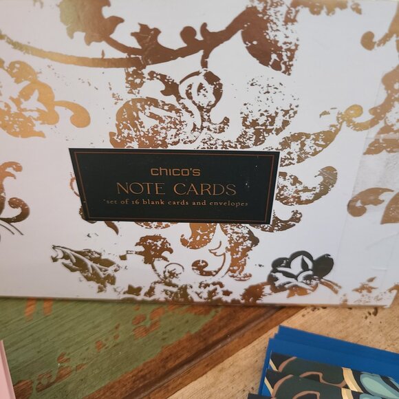 Chico’s Note Cards - 10 Blank Note Cards And 15 Envelopes - Picture 2 of 7